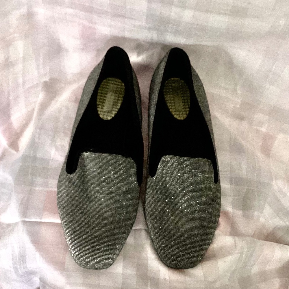 Com +Sens Women's Shoes Gloriette Silver Slip On 8 1/2